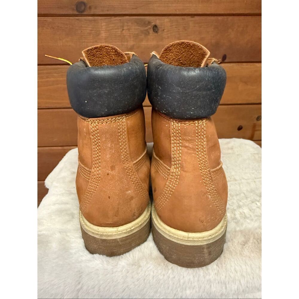 Timberland Men's 6-Inch Premium Waterproof Boots rust nubuck Sz 9.5 72066 - Picture 3 of 8